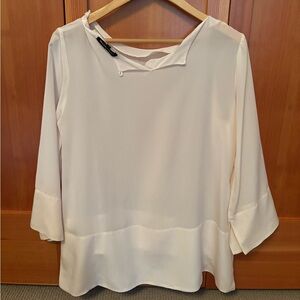 Cream silky blouse